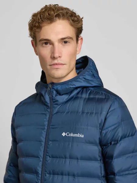 Kurtka puchowa Columbia Lake 22 II Down Hooded collegiate navy granatowa