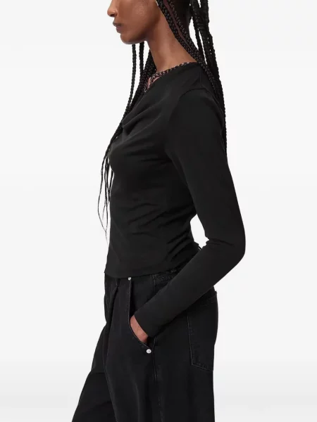 Lung top Allsaints negru