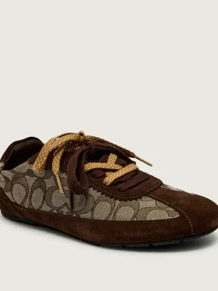Coach Sneakers tornacipő | hasított bőr barna