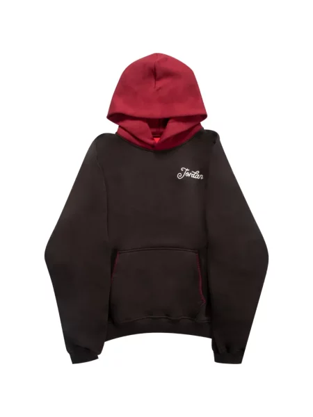 Fleece hoodie Jordan καφέ