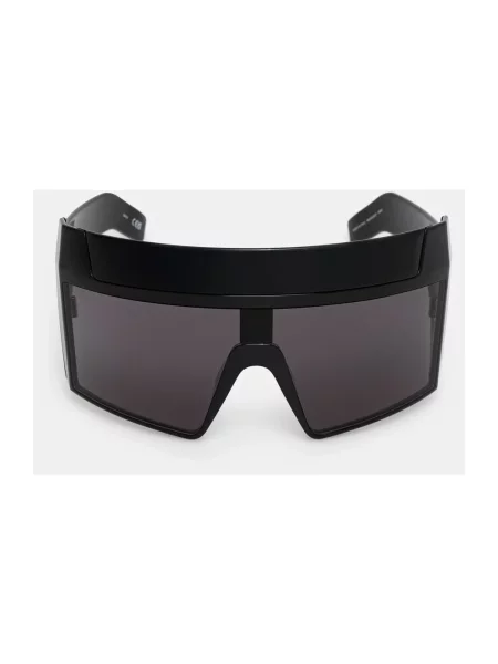 Rick Owens DRKSHDW Rev Shiny okulary przeciwsłoneczne czarne