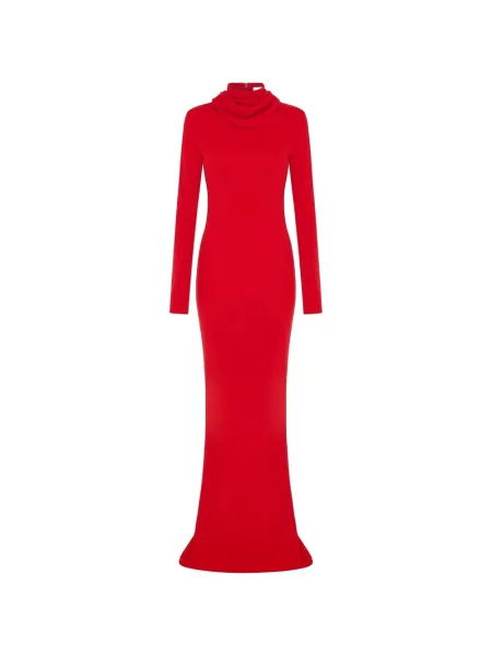 Lung rochie maxi 16arlington drapată roșu