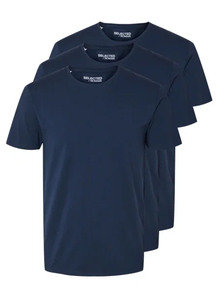 SELECTED HOMME Tricou SLHROLAND bleumarin
