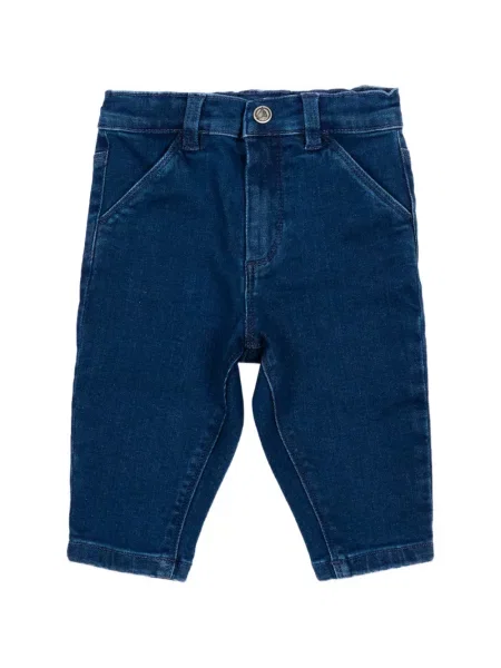 Jeansy dziecięce Petit Bateau niebieskie
