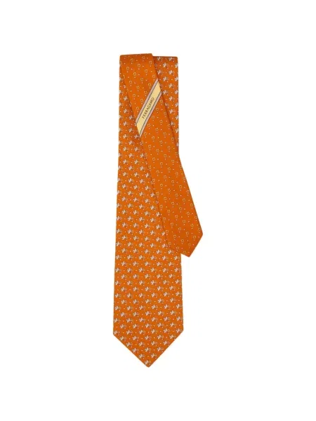 Kravata Ferragamo oranžová