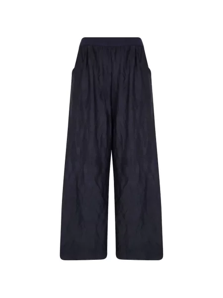 Pantaloni palazzo Maria Calderara albastru