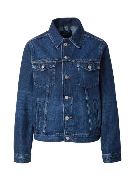 Pepe Jeans Φθινοπωρινό και ανοιξιάτικο μπουφάν Crescent ντένιμ μπλε