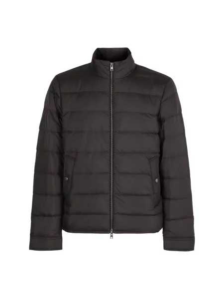 Kurtka puchowa Woolrich z mikrofibry czarna