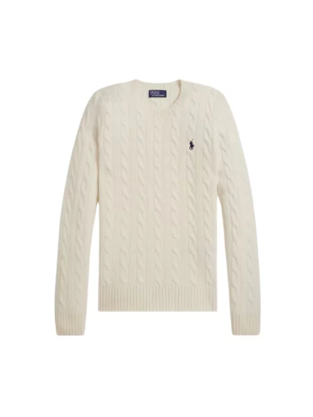 Polo Ralph Lauren sweter biały lekki beżowy