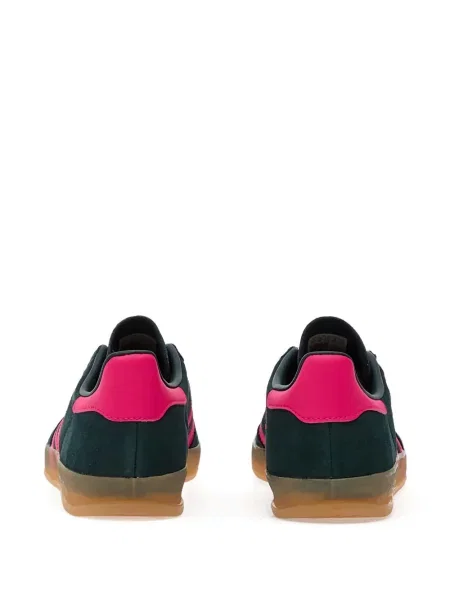 Sneakerși Adidas Campus cu imagine alergare din piele de căprioară negru