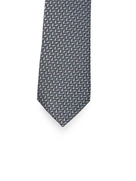 Cravată Giorgio Armani cu imprimeu geometric albastru