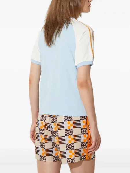 Prugaste kratke hlače Adidas crna