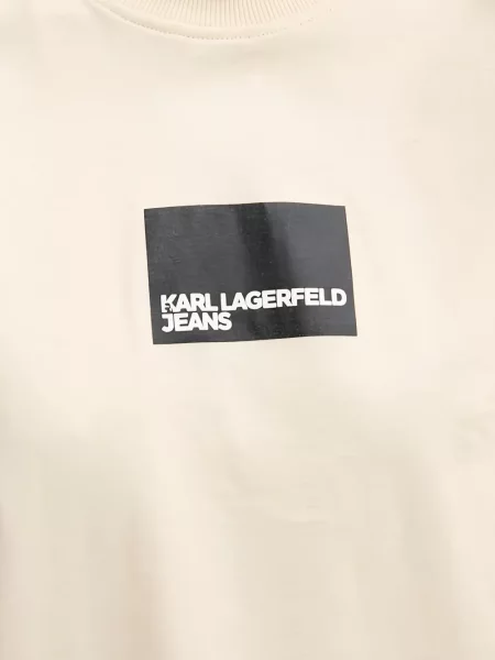 Тениска с графичен дизайн Karl Lagerfeld Jeans с принт с кръгло деколте