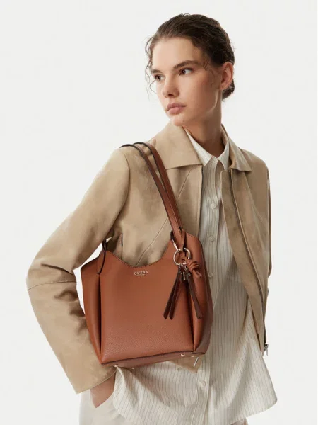 Torbica Guess Svijetlo smeđa