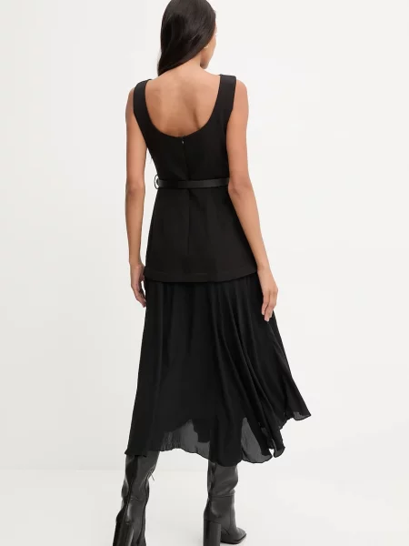 Answear.LAB rochie maxi evazati negru