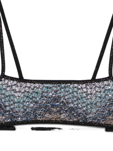 Pletene bikini Missoni sa šljokicama plava