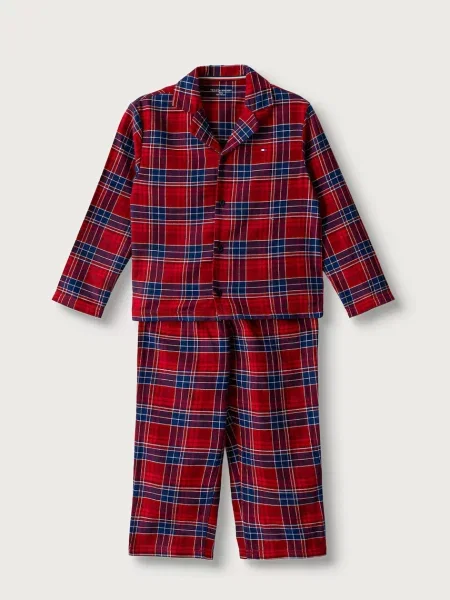 Tommy Hilfiger dvojdielne pyžamo detské červená