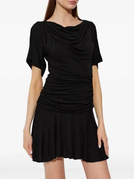 Rochie mini Marant Etoile cu volane negru