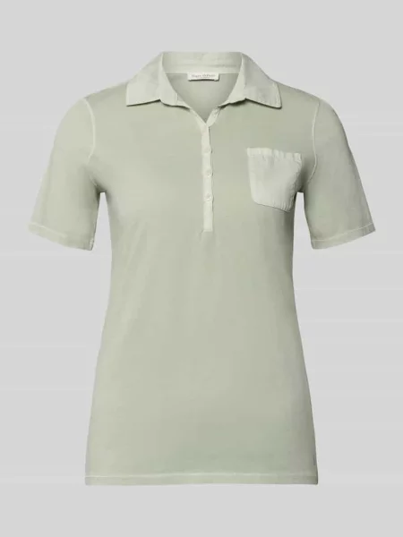 Koszulka polo o kroju regular fit z czystej bawełny Marc O'polo zielona