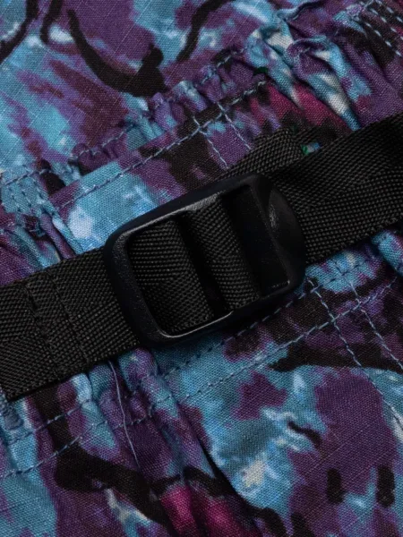 Pantaloni scurți cargo South2 West8 cu imagine cu model camuflaj albastru