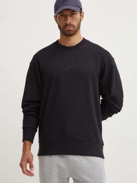 Bombažen pulover adidas All SZN črna