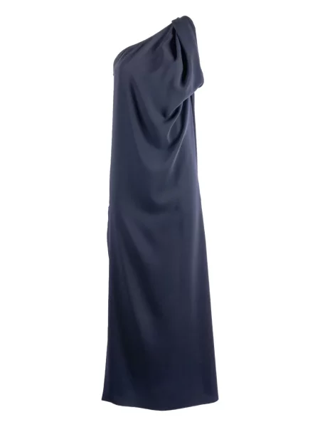 Rochie P.a.r.o.s.h. drapată cu un umăr gol de costum albastru