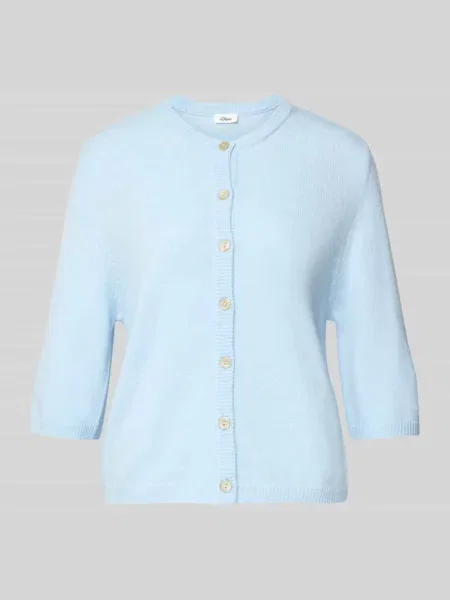 Kardigan rozpinany o kroju regular fit z dodatkiem alpaki S.oliver Red Label