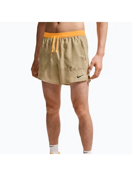 Pantaloni scurți de alergare pentru bărbați Nike Stride Dri-Fit Brief Lined 5" linen