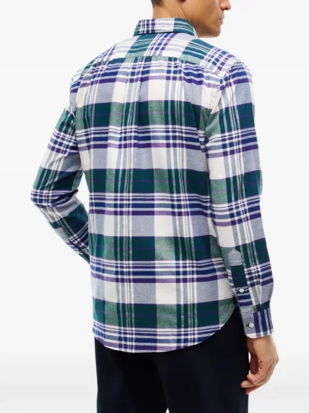 Cămașă Tommy Hilfiger în carouri de flanelă alb