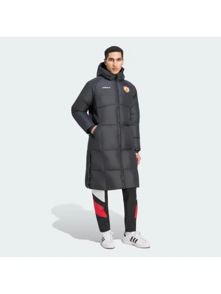 Płaszcz puchowy Manchester United EQT czarny