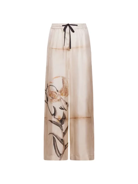 Pantaloni Pierre-louis Mascia cu model floral