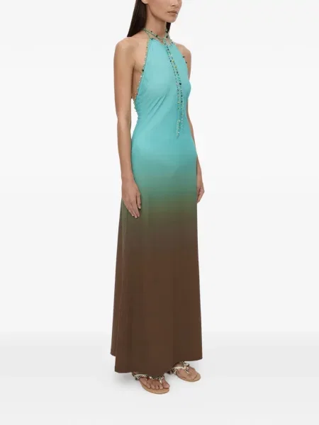 Lung rochie Christopher Esber albastru