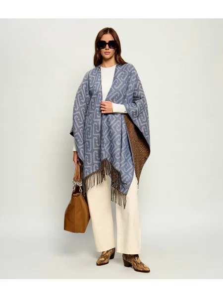 Liu Jo Poncho | Oversize fit albastru