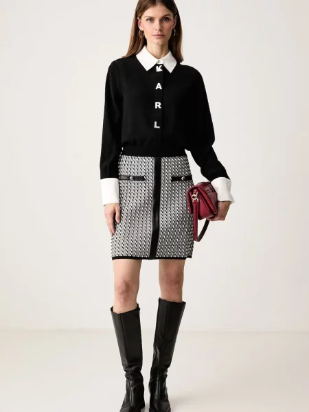 Karl Lagerfeld fustă cu negru