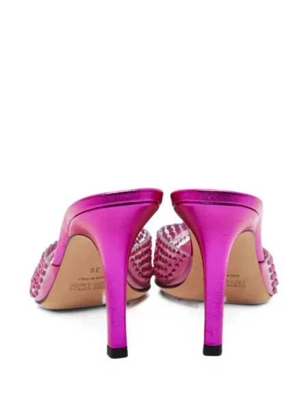 Papuci tip mules Paris Texas alb