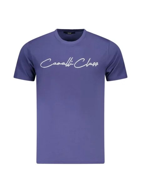 Tricou Cavalli Class cu imagine violet