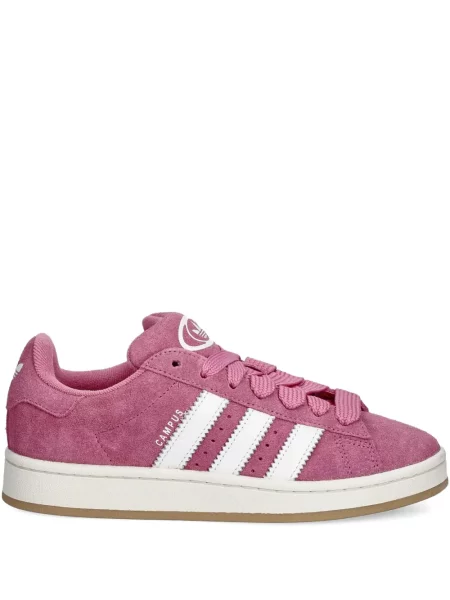 Šněrovací pruhované krajkové tenisky Adidas Campus modré