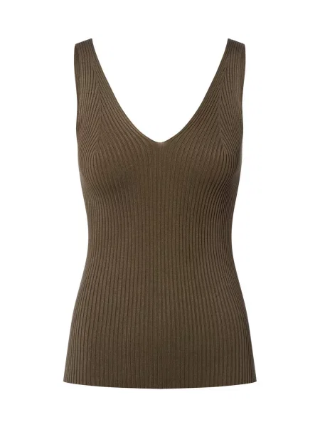 Dzianinowy top Nümph zielony