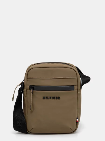 Чанта през рамо Tommy Hilfiger зелено кафяво