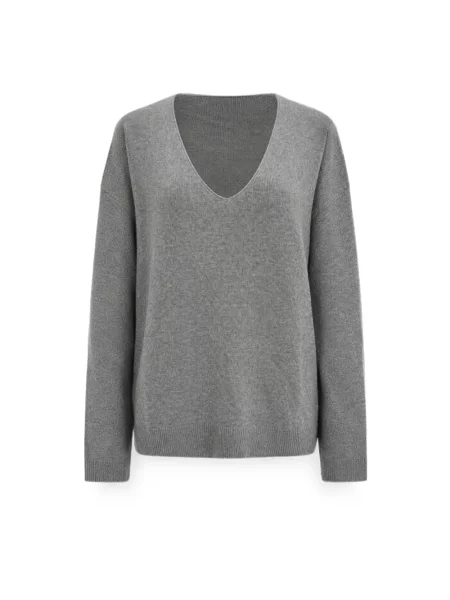 Sweter Le Kasha z kaszmiru szary