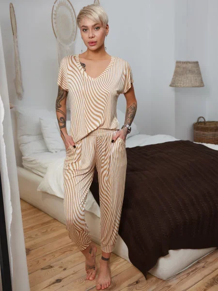 Leinle Піжама бежевий