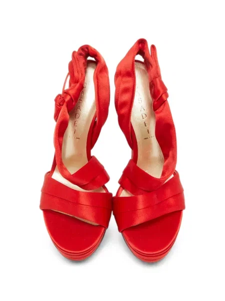 Sandale Casadei cu funde slingback roșu