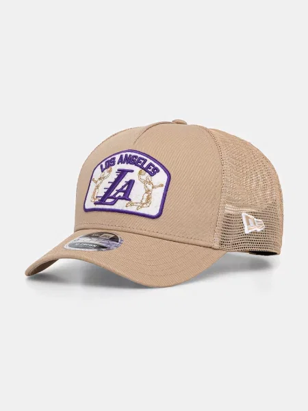 New Era trucker kapa NBA MC TRUCKER LAKERS bež