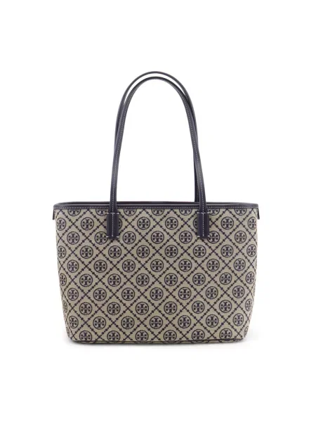 Shopperka Tory Burch niebieska