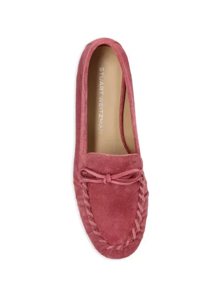 Pantofi loafer Stuart Weitzman cu funde roz