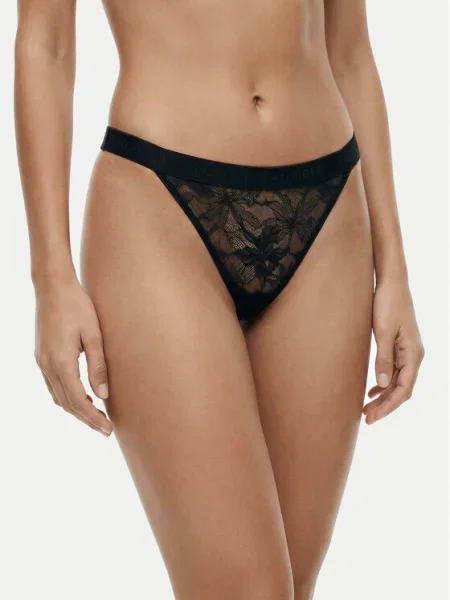 Tommy Hilfiger Chilot tanga negru