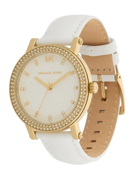 MICHAEL Michael Kors Ceas analogic COREY auriu / alb argintiu
