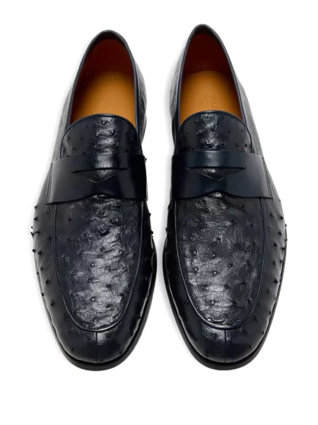 Pantofi loafer Magnanni din piele albastru