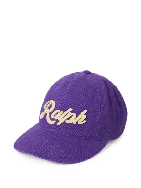 Scurt șapcă Polo Ralph Lauren cu broderie din jerseu maro