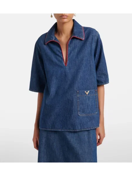 Top Valentino albastru